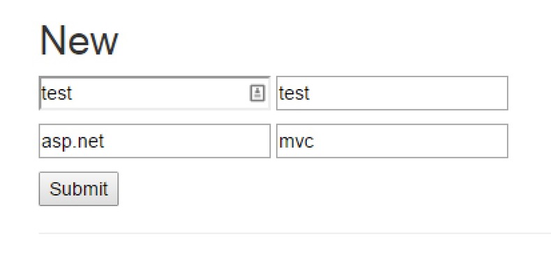 form with dynamic key values